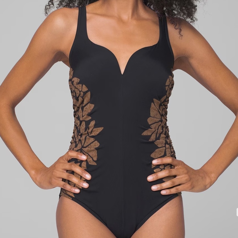 Miraclesuit Gilted As Charged Temptress One Piece Swimsuit‎ Black